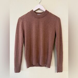 Everlane Brown Caramel Cashmere Crewneck Sweater